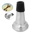 thumbnail image 1 of Aluminum Alloy Trumpet Practice Mute Lightweight  for Trumpet Brass Instruments Make Trumpet Tone Down, 1 of 8