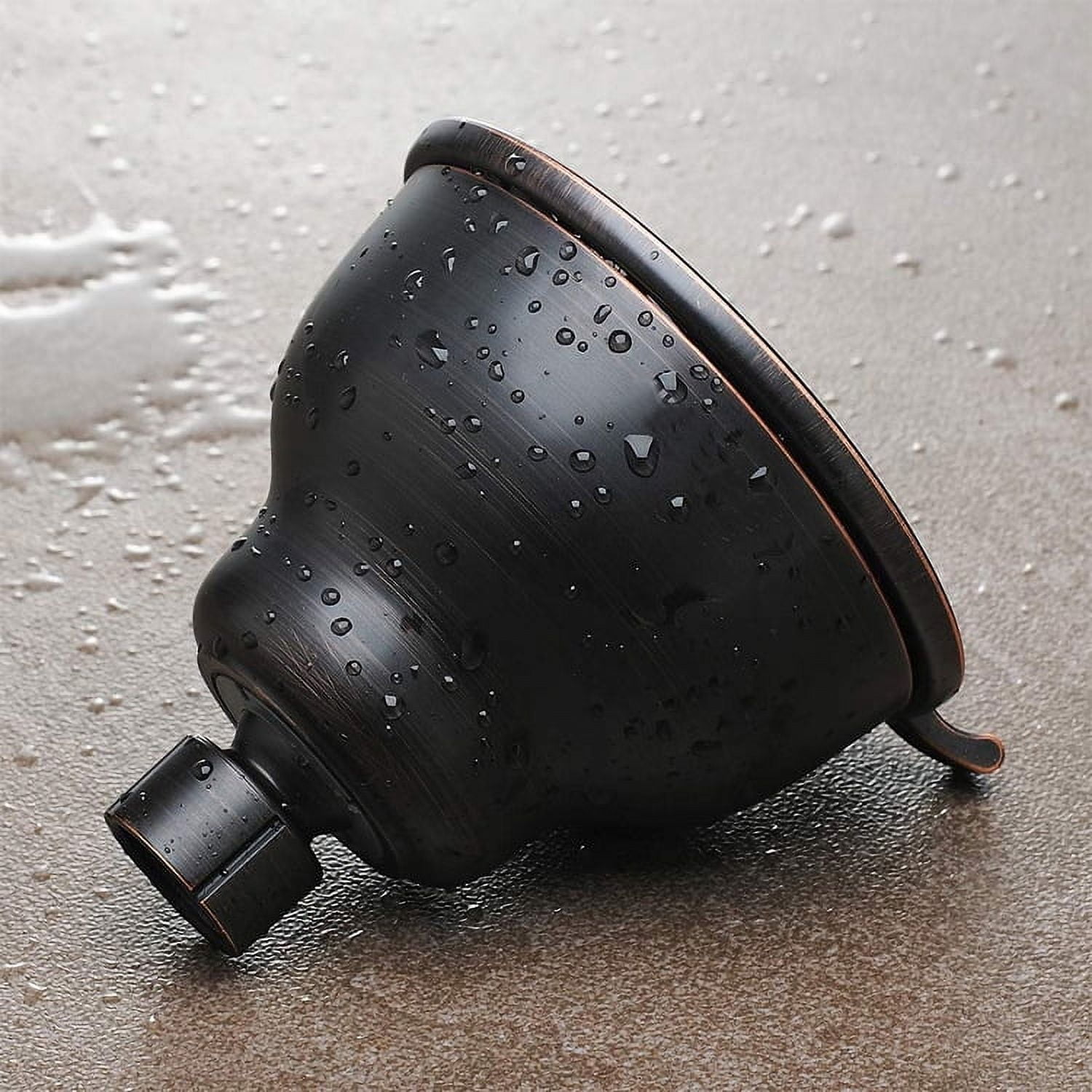 High Pressure Shower Head with Shower Arm - 5 Function Rain Shower Head - Comfortable Shower Experience Even at Low Water Flow - Oil-Rubbed Bronze