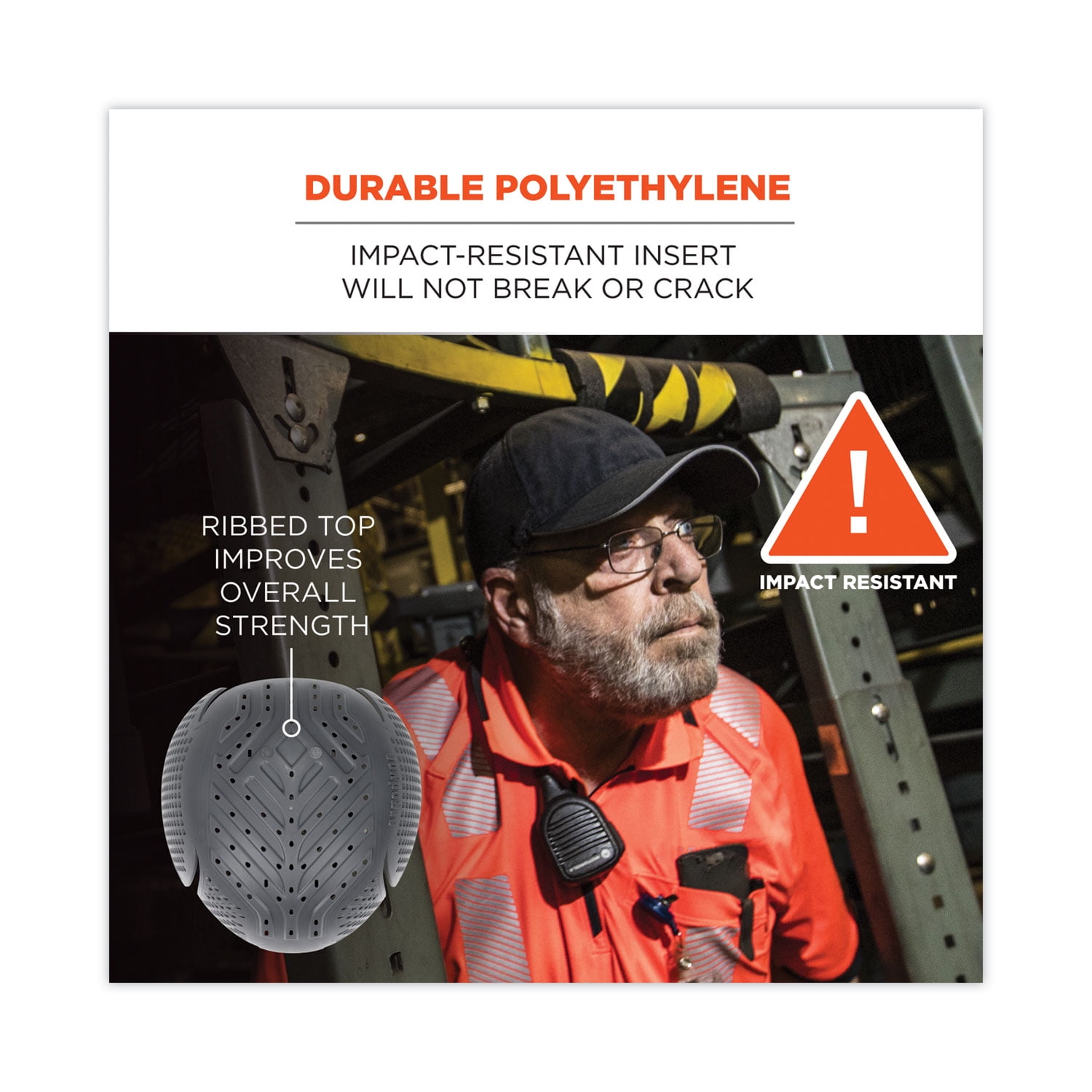 Ergodyne Skullerz 8945F(x) Universal Bump Cap Insert with Ergodyne Skullerz 8945F(x) Universal Bump Cap Insert with