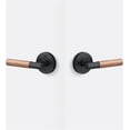 thumbnail image 5 of Sure-Loc AP102-RD SB GRIP-WN Aspra Round Privacy Door Lever Set - Satin Brass / Walnut, 5 of 6