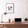 thumbnail image 2 of Stupell Industries Fashion Brand Bag Flowers And Dog Glam Pet Watercolor Design Framed Wall Art by Amanda Greenwood, 2 of 6