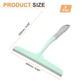 thumbnail image 2 of Uxcell 2pcs Shower Squeegee 9.6 Inch Length Water Blade Cleaner Tool Household Mirror Squeegee with Hole for Windshield Window Cleaning Glass Door, Green, 2 of 7