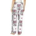 thumbnail image 3 of Daiia Cartoon Poodle Dog Women's Sleep Pant with Pockets and Drawstring,Pajama Pants-Small, 3 of 9