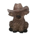 thumbnail image 2 of yotijay Cow Statue Resin Decorative Figurine for Cabinet Office Living Room Single, 2 of 9