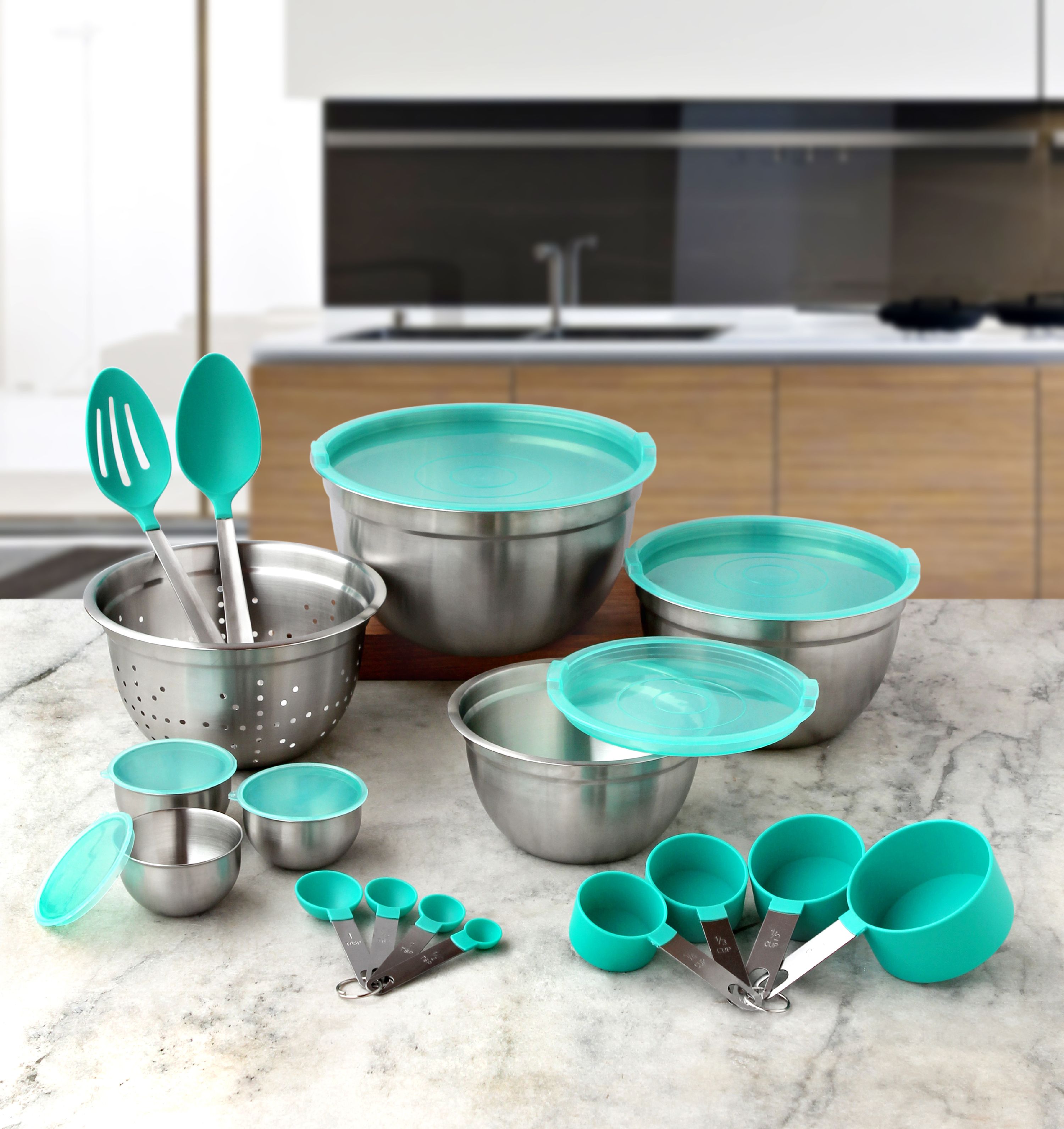 Better Homes & Gardens Teal Gadget and Utensil Set, 23 Piece - image 2 of 7