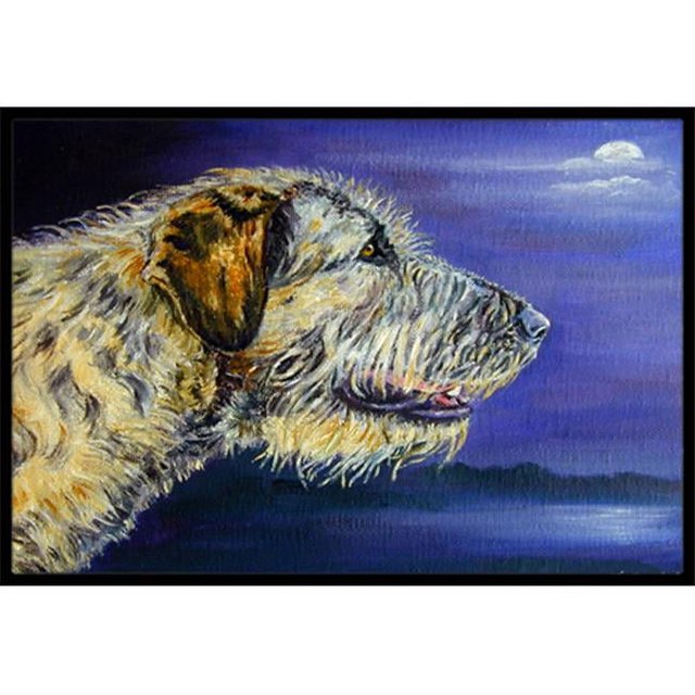 Carolines Treasures 7352JMAT Irish Wolfhound Looking Tapis Intérieur & Extérieur - 24 x 36 Po.