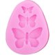 thumbnail image 3 of Molde de silicona con forma de encaje X 2, herramienta de decoración de pasteles, Fondant, flor de mariposa rosa, 3 of 5