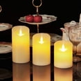 thumbnail image 4 of Moyic TureClos, 3 uds., velas LED, luz electrónica parpadeante, lámpara de Control remoto de cera, decoración navideña para el hogar Decoración del hogar, 4 of 6