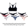 thumbnail image 4 of Calvin Klein Refined Rib Logo Racerback Bralette as1, Alpha, m, Regular, Regular, Blackqp2940-001/b, 4 of 5