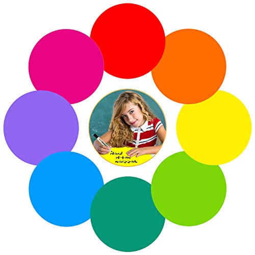 Dry Erase Circles for Classroom Tables 8-Pack 11 inches Dry Erase Dots