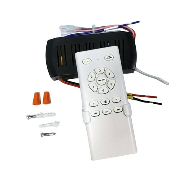 Conversión de Frecuencia Ventilador de Techo Kit de Control Remoto Luz Alto Voltaje Controlador Receptor Remoto de 6 Velocidades