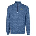 thumbnail image 2 of Men's Cutter & Buck Navy Notre Dame Fighting Irish Big & Tall Traverse Camo Print Stretch Quarter-Zip Pullover Top, 2 of 3