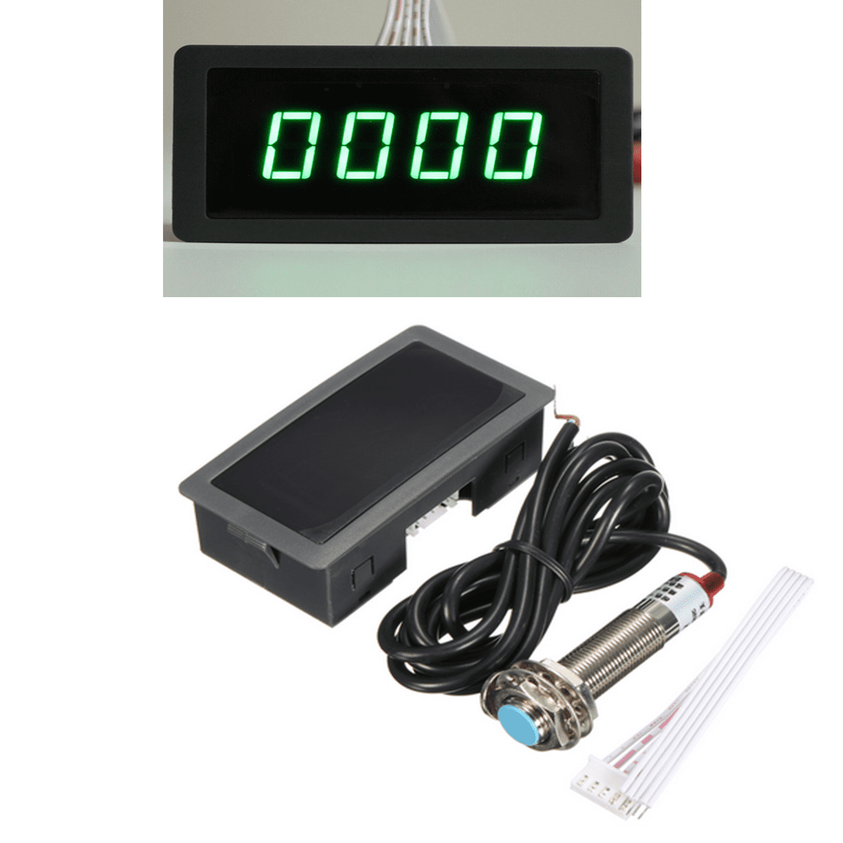 Tachymètre à LED URB - CIKONIELF - Mesure de vitesse RPM - Capteur de proximité Hall NPN inclus