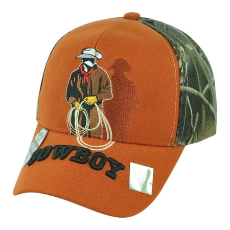 Cowboy Rodeo Lasso Rope Ranch Horse Country Adjustable  Hat Cap Two