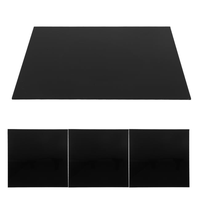 HAMPPLIES 4Ud Placas Acrílicas Negras Para Letreros Y De Bodas Con Acabado Sofisticado