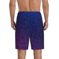 thumbnail image 2 of JUNZAN Neon Glitter Pattern Sleep Pajama Shorts for Men,Men's Pajama Bottoms,Sleepwear,Pj Shorts, 2 of 7