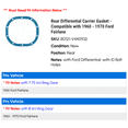 thumbnail image 2 of Rear Differential Carrier Gasket - Compatible with 1960 - 1970 Ford Fairlane 1961 1962 1963 1964 1965 1966 1967 1968 1969, 2 of 2