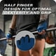 thumbnail image 2 of Guantes Harbinger Training Grip 3.0: palma de cuero acolchada y duradera, agarre mejorado, lycra elástica transpirable en 4 direcciones, cierre de gancho y bucle ajustable, pestañas de extracción rápi, 2 of 9