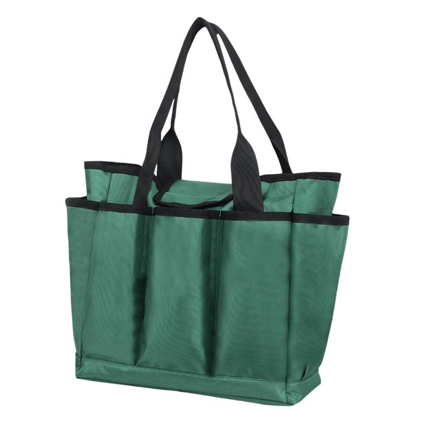 Bolsa de almacenamiento para jardín, conjunto de herramientas de jardín, organizador grande Oxford portátil con múltiples bolsillos, portaherramientas Verde A mayimx organizador de jardinería