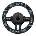thumbnail image 2 of Yuyamidu Boho Steering Wheel Cover for Women Floral Steering Wheel Protector for Sedan Palm Leaves Auto Steering Wheel Accessories Soft Flannel Steering Cover, 2 of 7