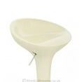 thumbnail image 6 of Set of 4 Alpha Contemporary Bombo Style Adjustable Barstool - Cream Soda, 6 of 7