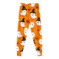thumbnail image 7 of NOEGOEU Kids Boys Girls Halloween Pajamas Long Sleeve Top and Pants Sleepwear Set 2-9Y (Orange,2-3 Years), 7 of 7