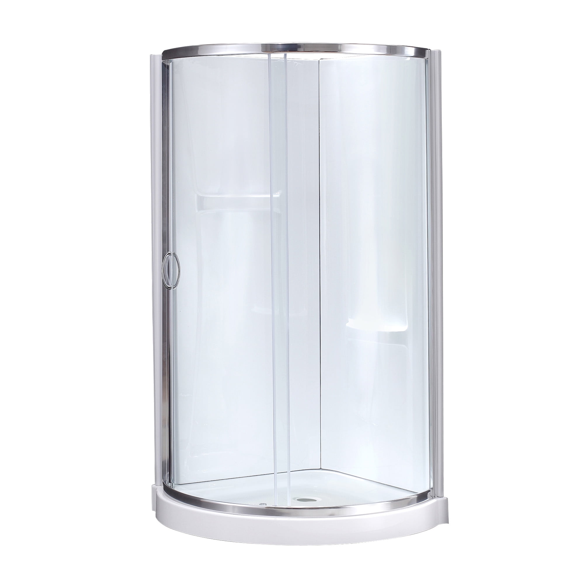 Ove Decors Breeze 38 in x 38 in x 77 in H Curved Corner Shower Door