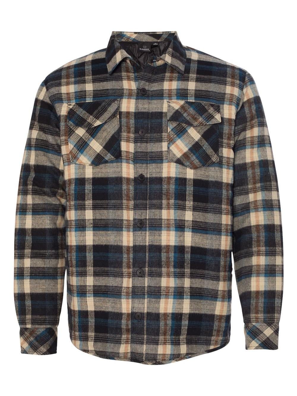 Burnside Outerwear Quilted Flannel Jacket - Walmart.com