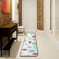 thumbnail image 6 of Kitchen Rugs and Mats Non-Skid Washable Runner Rugs Watermelon Palm Leaves Flowers Tropical Long 72x24 inch for Floor Cushioned Hallway Entryway Indoor 2x6, 6 of 7