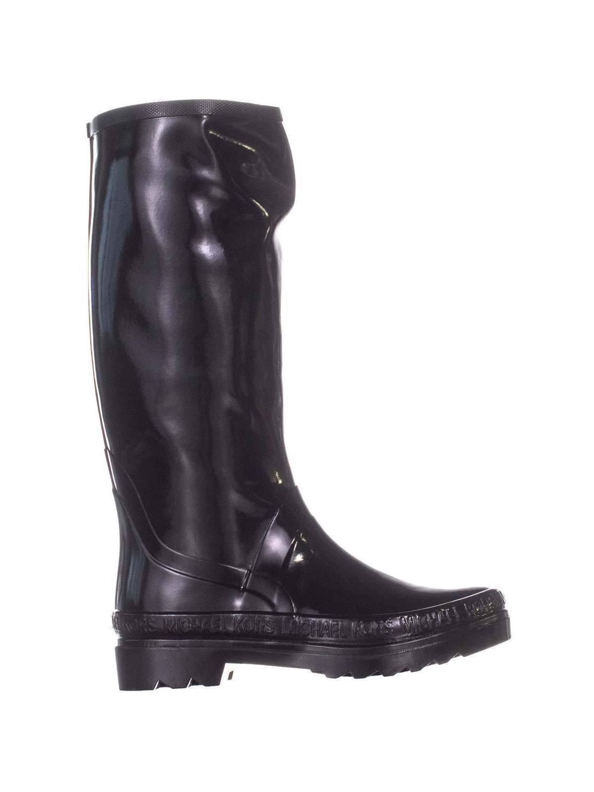 michael kors rain boots black