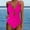 Hot Pink, variant on MSJUHEG Monokini Swimsuits for Women,Ruched Monokinis,High Cut,Monokini,Cross Back,V Neck,Shapewear Swimsuits for Women Black L