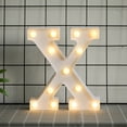 thumbnail image 1 of LED Marquee Letter Lights Sign, Light Up Alphabet Letter for Home Party Wedding Decoration(X）, 1 of 8