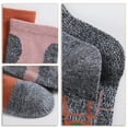 thumbnail image 4 of Minnieouse 3 pares de calcetines de algodón de tubo medio teñido calcetería cómodo calentador de pies antideslizante accesorio portátil primavera Medias Hombres negros Minnieouse AP013197-07, 4 of 6