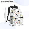 thumbnail image 4 of Haiem Easter Rabbit Lightweight Backpack for School, Classic Basic Water Resistant Casual Daypack for Travel with Bottle Side Pockets, 4 of 8