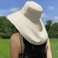 thumbnail image 4 of UTSJKR Sun Hats for Women with Neck Flap Ponytail Hole Women Sun Hats Rollable UV Protection Fishing Hats Wide Brim UPF 50+ Beige, 4 of 6