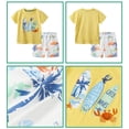 thumbnail image 6 of ATAIKU Toddler and Little Boys 2-Piece Pajamas Short Sleeve Tops and Shorts Summer PJ Set Kid Sleepwear - Skate, 6 of 9