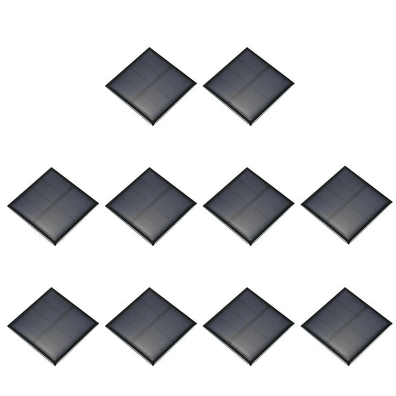 10PCS 2V 0.32W 0.16A Mini Solar Panels for Solar Power, Small Solar Photovoltaic Cells Charge, 2.36" x 2.36"