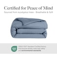 thumbnail image 7 of Modern Threads Blue 100% Tencel 200 Thread Count Adult Comforter, Queen, 7 of 7