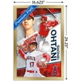 thumbnail image 3 of MLB Los Angeles Angels - Shohei Ohtani 18 Wall Poster, 14.725" x 22.375", Framed, 3 of 3
