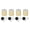 Gold, variant on Rupoun 4 Pcs Furniture Risers 43-75mm (1.69-2.95 inches) Premium Aluminum Alloy Heavy Duty Adjustable Bed Desk Sofa Legs Support Base with Non Slip Pads Gold