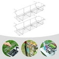 thumbnail image 6 of Raindrops Stainless Steel Grill Storage Basket for Condiments and Tools 2 Pieces Silver Tone Fits Most Grills, 6 of 8