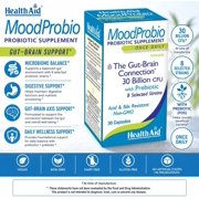 MoodProbio 30 Billion CFU With Prebiotic, Once Daily, Acid & Bile Resistant, Gluten, Dairy, and GMO Free, Vegan