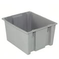 thumbnail image 3 of Quantum Storage Systems 274319GY SNT300 Global Industrial Stack & Nest Storage Container without Lid, Gray - 29.5 x 19.5 x 15 in., 3 of 3