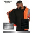 thumbnail image 3 of Bass Creek Outfitters Mens High Vis Hoodie - ANSI Class 3 Sherpa Lined Work Hoodies for Men, 3 of 7