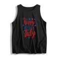 thumbnail image 4 of Xdegoge Happy 4th of July Stars Graphic Tank Top for Women Sleeveless Crewneck Patriotic Summer Casual Loose Fit Independence Day USA Flag Holiday Celebration Party Shirts Tops, 4 of 4