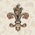 thumbnail image 2 of Gorham, Gregory 15x15 White Modern Wood Framed Museum Art Print Titled - Fleur de Lis Motif I, 2 of 4