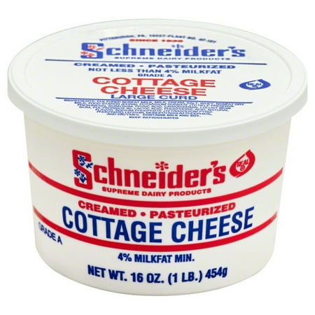 Schneiders Dairy Schineiders Cottage Cheese 16 Oz Walmart Com