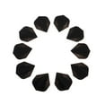 thumbnail image 2 of maskred Set of 10 Stylish Standard Shape Flights Tail Accessory for Games Black 1Set, 2 of 6