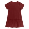 thumbnail image 4 of Vestido camisero holgado de verano con botones para mujer - Detalles de volantes, túnica informal - Tallas S-XL, 4 of 5