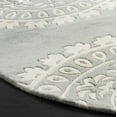 thumbnail image 3 of SAFAVIEH Bella Lucinda Geometric Wool Area Rug, Grey/Ivory, 7' x 7' Round, 3 of 8